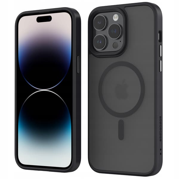 Bagcover til iPhone 14 Pro Max Magnetisk til MAGSAFE SILIKONE + Glas