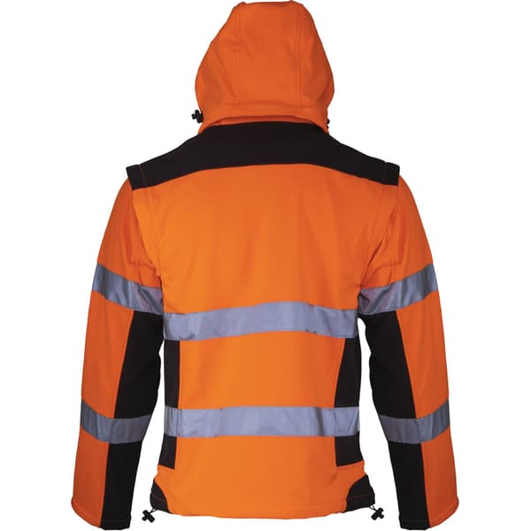 SOFTSHELL-VARNING MED AVTAGBARA HÄNDER, POM, "3XL", CE, LAHTI