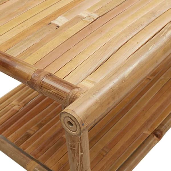 vidaXL Soffbord, 70x40x35 cm, bambu