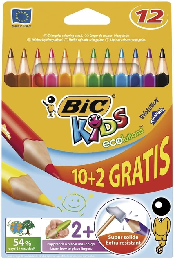 Eco Evolution Triangle 10+2 farveblyanter bls BIC
