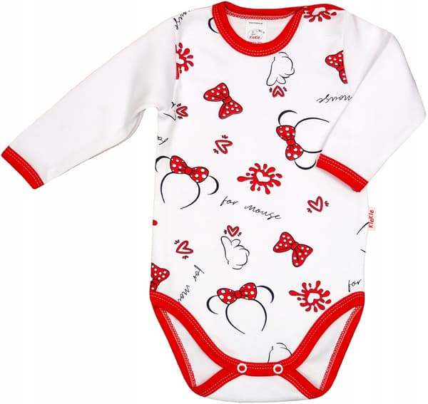 Red Mouse langærmet bodysuit størrelse 98 klekle