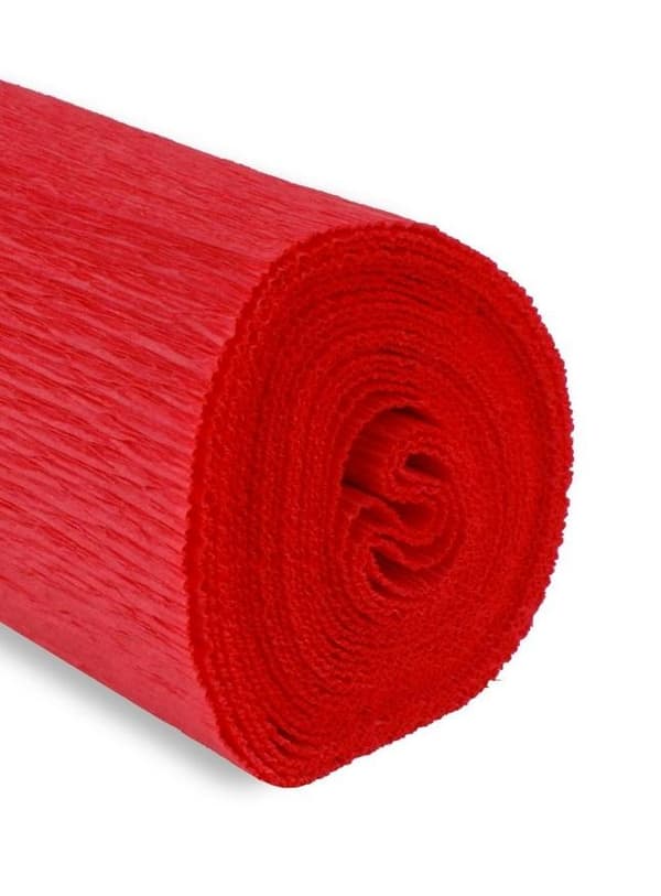 Kreppipaperi 50x250cm 180g punainen