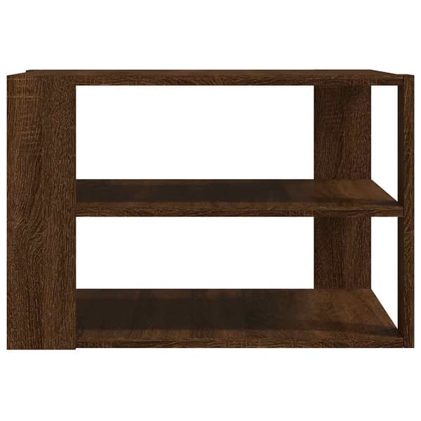 vidaXL sofabord brunt egetræ 59,5x59,5x40 cm