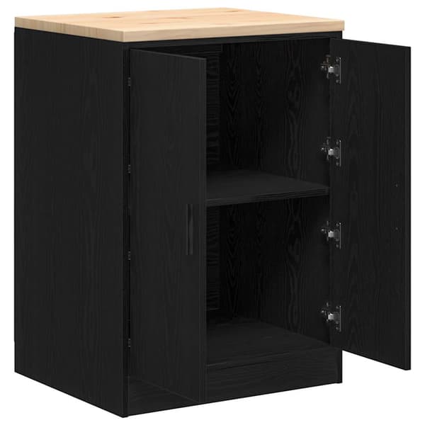 vidaXL garageskab sort 60x51x85 cm