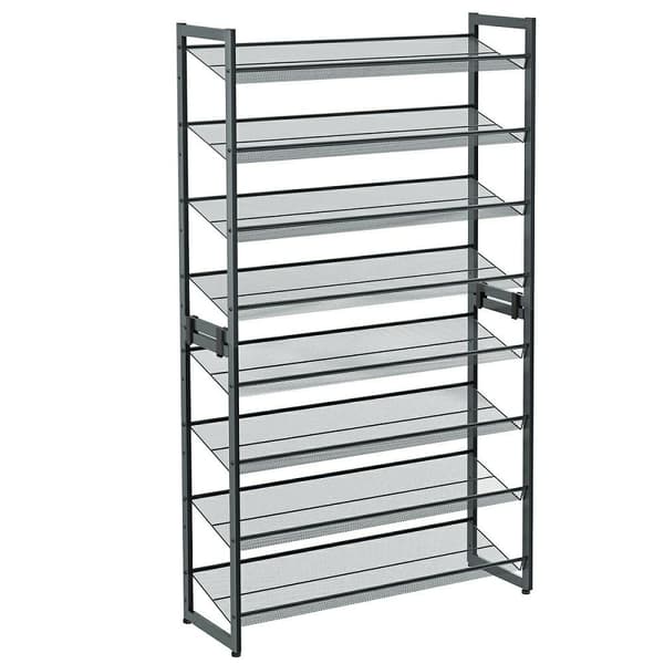 Modulärt grått skoskåp 163,5 cm