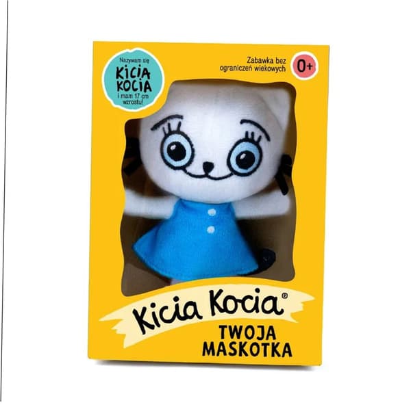 Kissanpentu. 17 cm pehmolelu laatikossa
