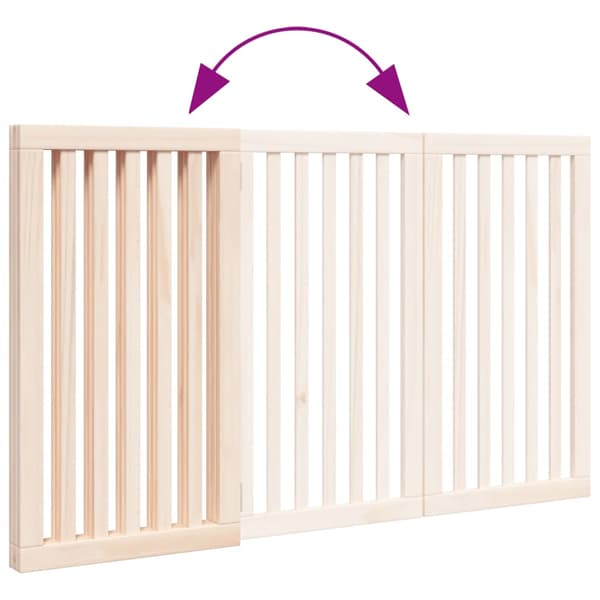 vidaXL foldbart sikkerhedsgitter til hunde, 3 paneler, 150 cm