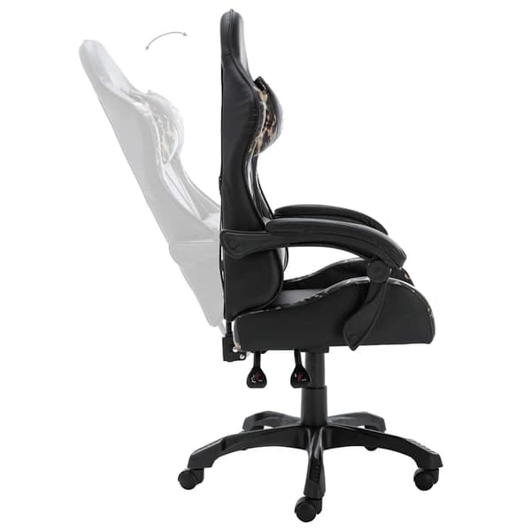 vidaXL gamingstol, sort og camouflage, kunstlæder