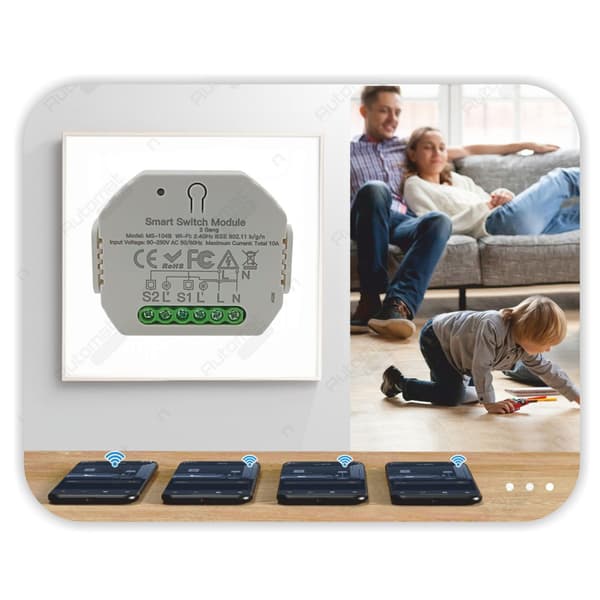 TUYA 2-kanals Zigbee belysningscontroller
