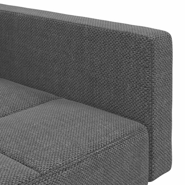vidaXL 2-sitssoffa med 2 kuddar, ljusgrå, klädd i tyg