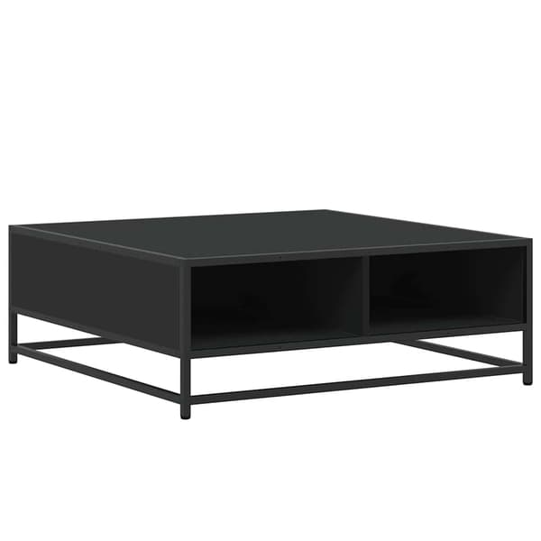 vidaXL sofabord, sort, 80x80x30 cm, træbaseret materiale