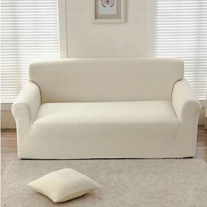 Sammetsöverdrag sofföverdrag 145 cm x 178 cm grå 2-sits
