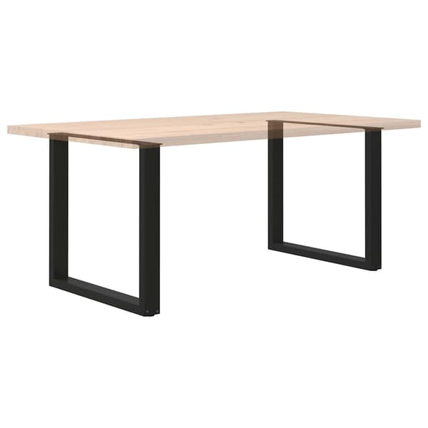 vidaXL sofabordsben, 2 stk., sort, 80x(72-73) cm, stål