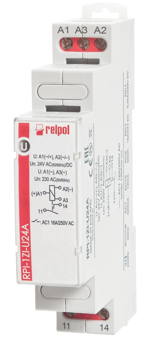 RPI-1ZI-U24A installationsrelä