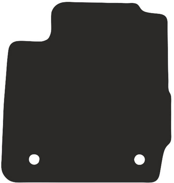 polyamid førermåtte til: Ford Fiesta MK7 hatchback 2011-2017 gummibelagt førermåtte