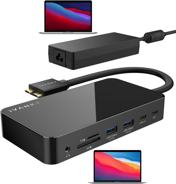 Ivanky 12-i-2 HDMI-dockningsstation Pro för MacBook