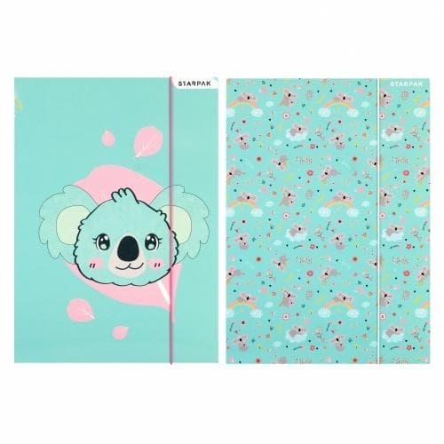 A4 Koala Mix elastisk mappe