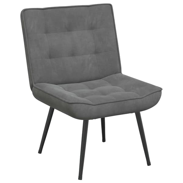 vidaXL afslappende lænestol mørkegrå 64x74x84 cm fløjl