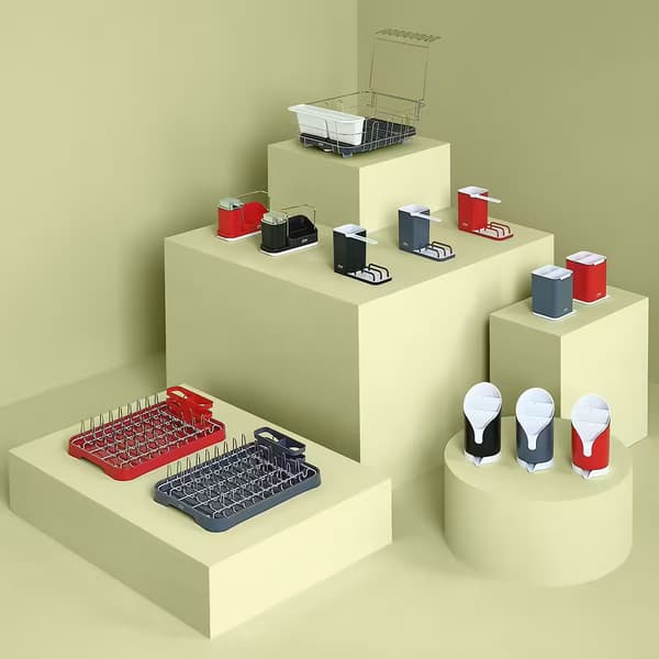 Væskedispenser med organizer Neo Grey