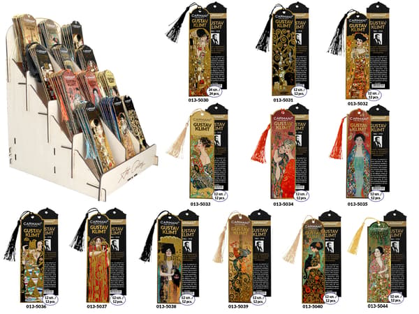 Set med 12 bokmärken - G. Klimt, Väntar (CARMANI)