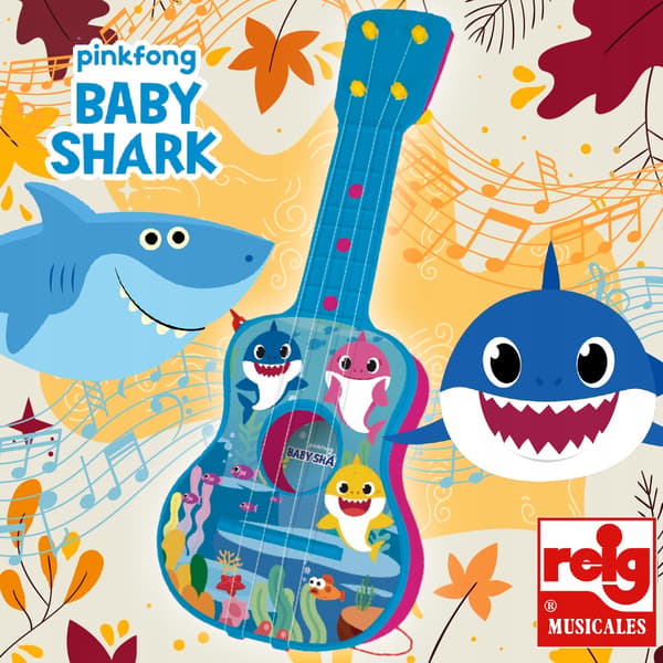 REIG 2617 Baby Shark Liten Gitarr