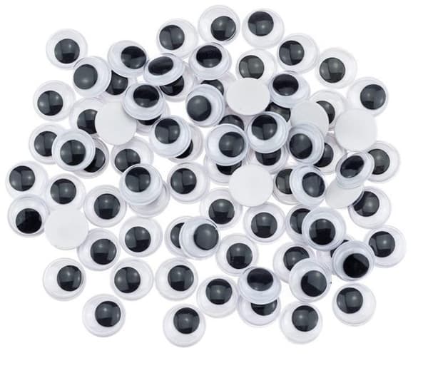 Liikkuvat silmät 12mm 80kpl