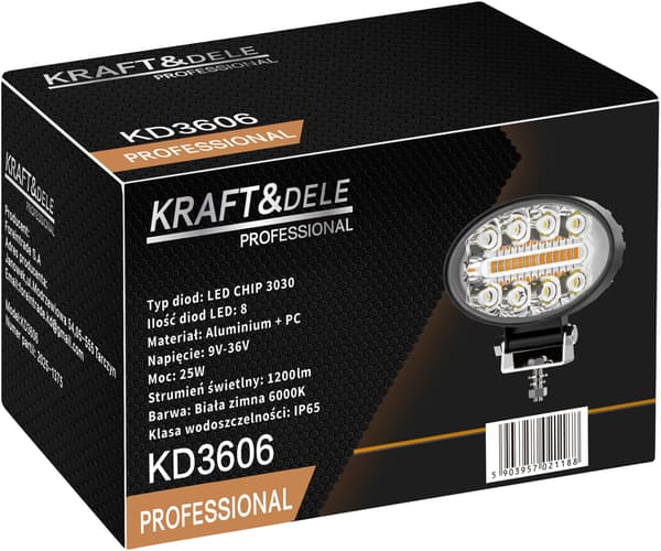Arbejdslampe 25W 1200lm KD3606