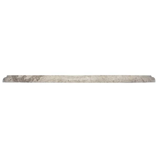 vidaXL bordplade grå Ø50 x 2,5 cm marmor
