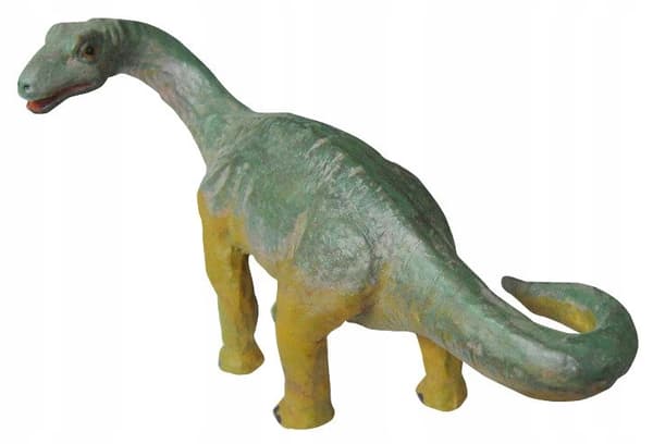 Stor dinosaurfigur, der forestiller et tomt æg, 10 cm.