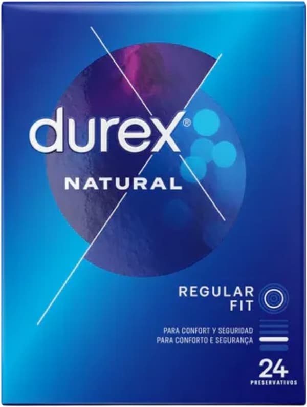 Durex Natural Regular Fit Kondomer 24 st