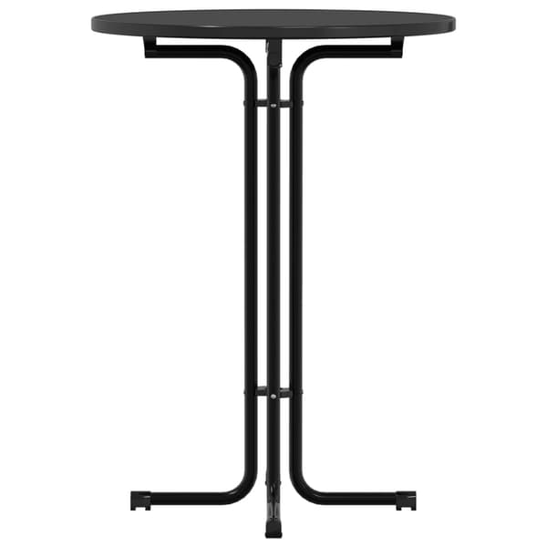 vidaXL spisebord, sort, Ø80x110 cm