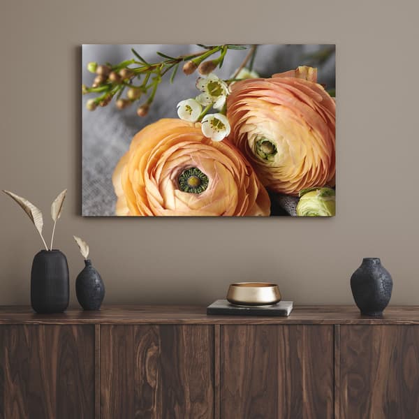 Canvastavla Botanik Blommor 80x50 cm