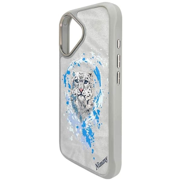 Nimmy Pantera MagSafe -kotelo iPhone 16:lle, vaaleanharmaa