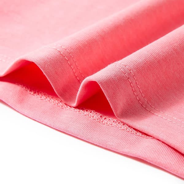 Barn-T-shirt, neonrosa, 116