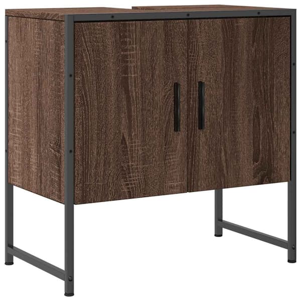 vidaXL håndvaskskab brun eg 60x33x60 cm