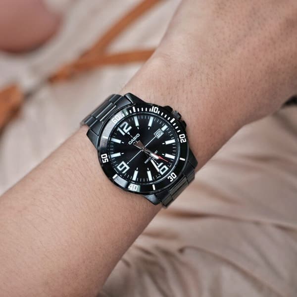Miesten kello CASIO MTP-VD01B-1B (zd169e) + laatikko
