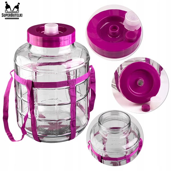 16 liters burk med plastlock + remmar