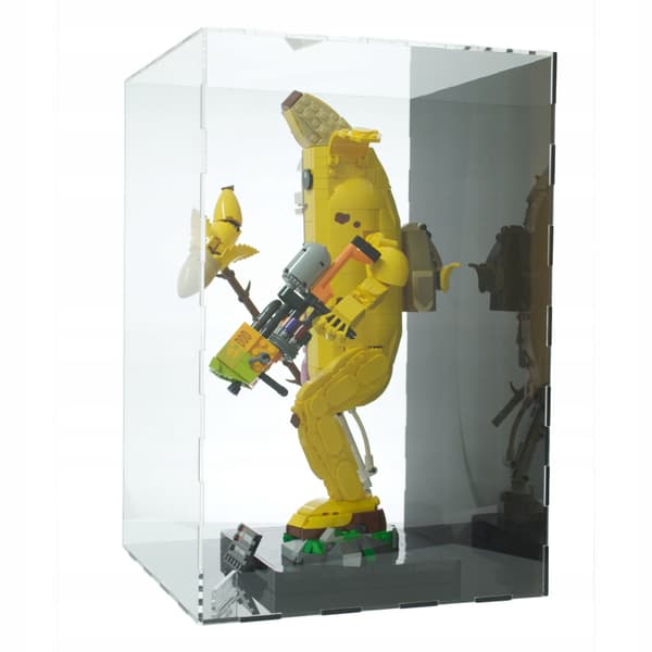 Displayetui til Lego 77072 Pelly Bone Fortnite, sort baggrund