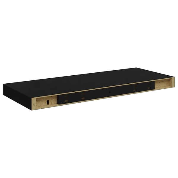 vidaXL vægreol sort 60x23,5x3,8 cm MDF