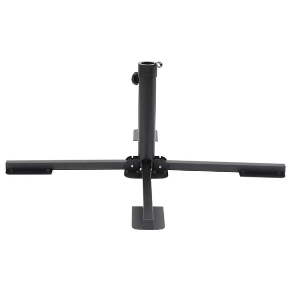 vidaXL foldbar parasolfod til Ø38/48 mm stænger blank sort