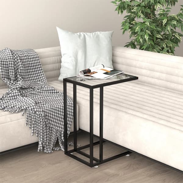 vidaXL computer sidebord transparent 50x35x65 cm