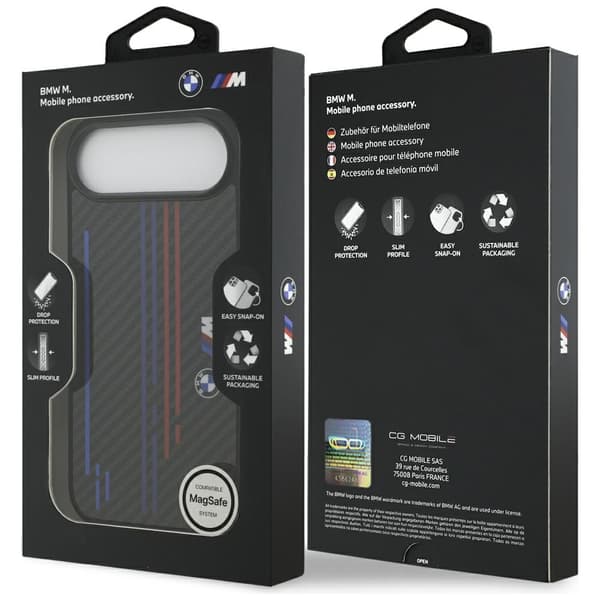 BMW M Kevlar Lines & Logo MagSafe-etui til iPhone Air, sort