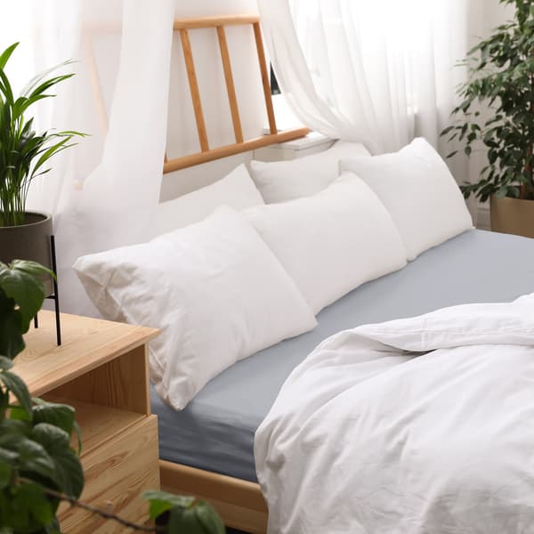 Bomullslakan 60x120 jersey 100% bomull, askfärgad