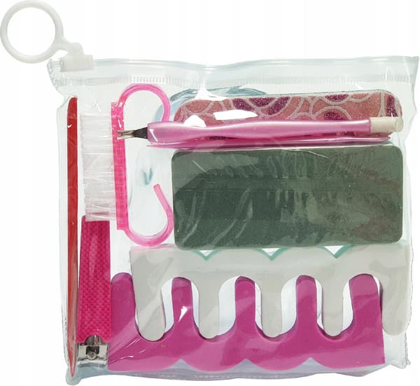 Manicure tilbehørssæt: pincet, fil, rivejern