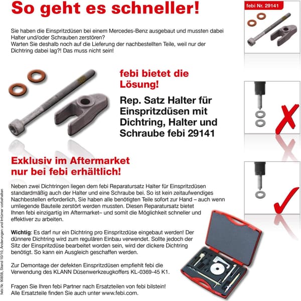CR-systemkomponenter FEBI BILSTEIN FE29141