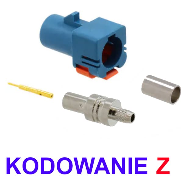 fakra stik til RG316 kode-Z kabel lige molex