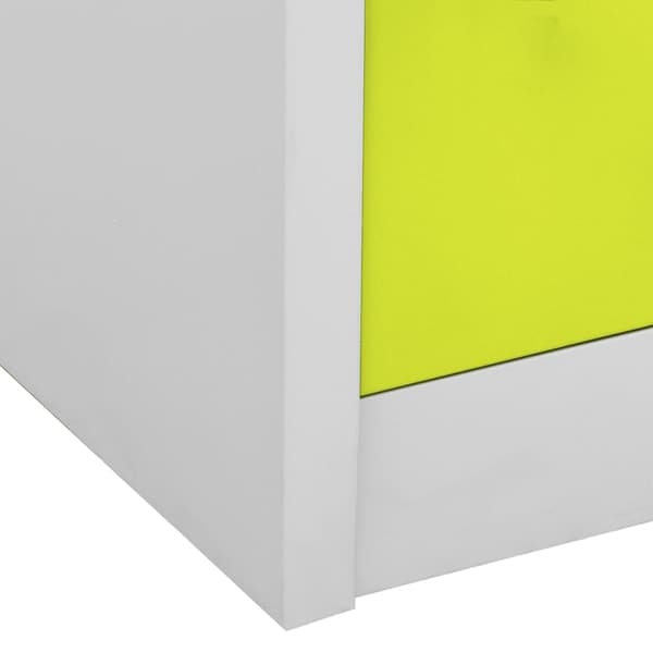 vidaXL Låsbart skåp grågrönt 90x45x92,5 cm stål