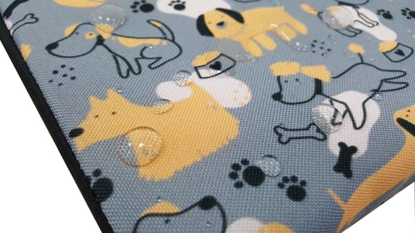 Seng - Madras SQUAR Blå Hunde 60x60x5 cm