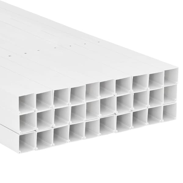 vidaXL Elinstallationsrör, 60x40 mm, 30 m, PVC