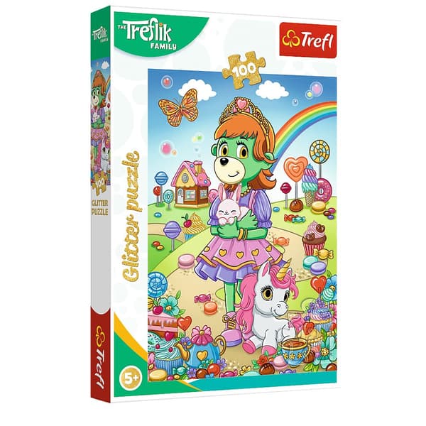 PUSLESPIL 100 GLITTER GLITTER TREFLIKI 14833